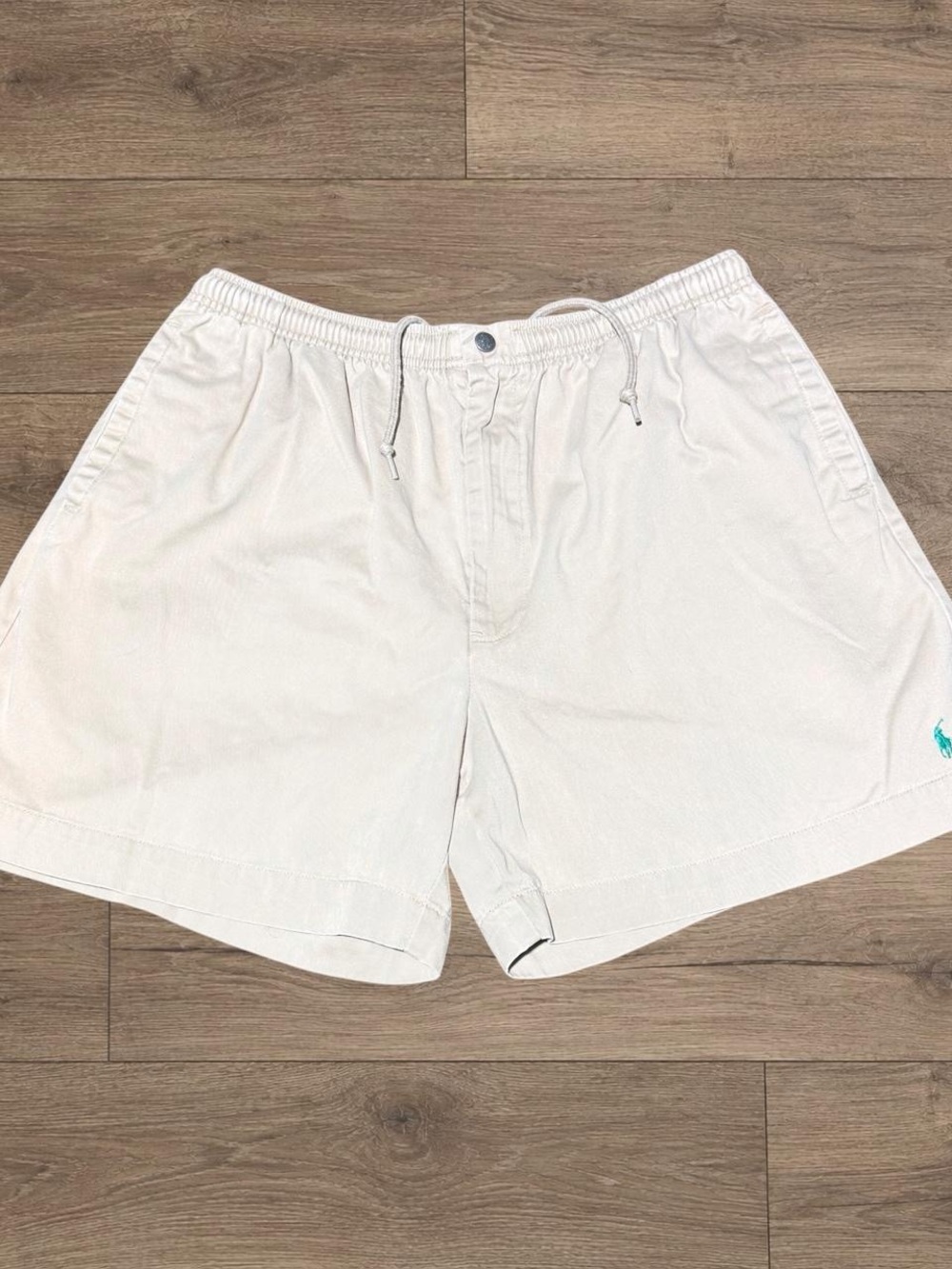 Polo Ralph Lauren Men’s XL Khaki Drawstring Shorts Embroidered Pony